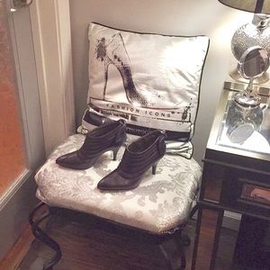 Purple ankle booties